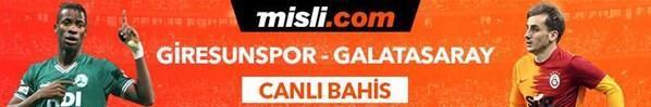 Giresunspor-Galatasaray maçının heyecanı Tek Maç ve Canlı Bahis seçenekleriyle Misli.com’da