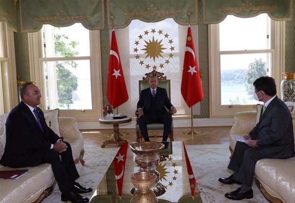 Cumhurbaşkanı Erdoğan, Japonya Dışişleri Bakanı Motegiyi kabul  etti