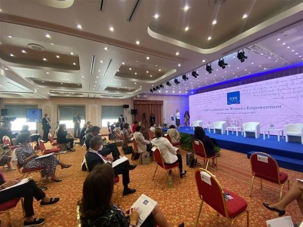 Bakan Yanık, G20 Kadınların Güçlendirilmesi Bakanlar Konferansında konuştu