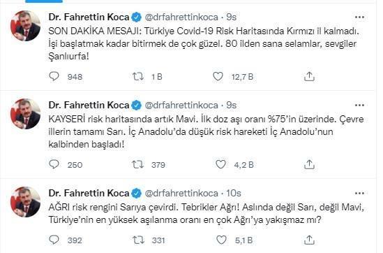 Bakan Kocadan son dakika mesajı Güzel haberi duyurdu