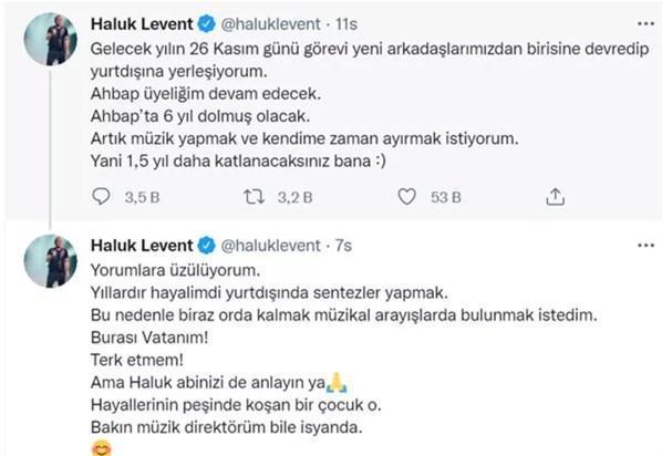 Haluk Levent kararını verdi Sosyal medyadan duyurdu