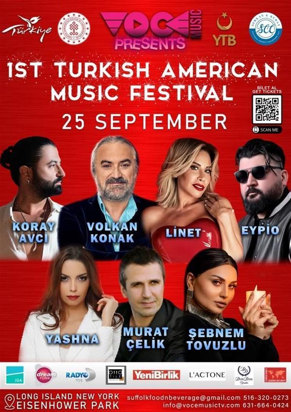 Amerikada ilk kez gerçekleşecek olan Türk festivali Konserleri 25 Eylülde