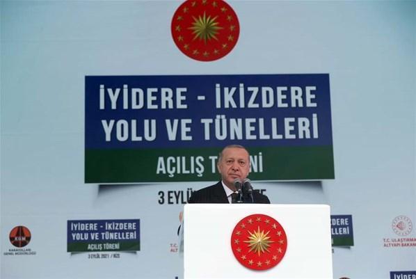 İyidere - İkizdere yolu açıldı Cumhurbaşkanı Erdoğan: Siz bu milletin önünü kesemeyeceksiniz