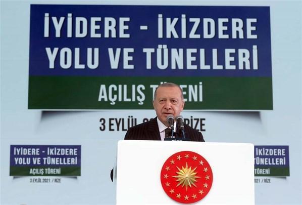 İyidere - İkizdere yolu açıldı Cumhurbaşkanı Erdoğan: Siz bu milletin önünü kesemeyeceksiniz