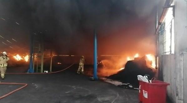 İstanbul Silivride plastik fabrikasında yangın çıktı