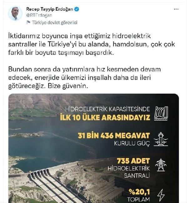 Cumhurbaşkanı Erdoğan: Enerjide ülkemizi daha ileri götüreceğiz