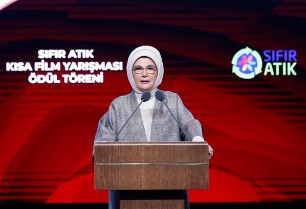 Emine Erdoğan: Sıfır Atık Projesini hepimizin seferberlik ruhuyla sahiplenmesi gerekiyor