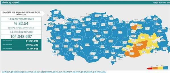 İl il vaka sayıları açıklandı Bakan Koca duyurdu