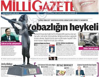 Milli Gazeteden heykel yıkma kampanyası