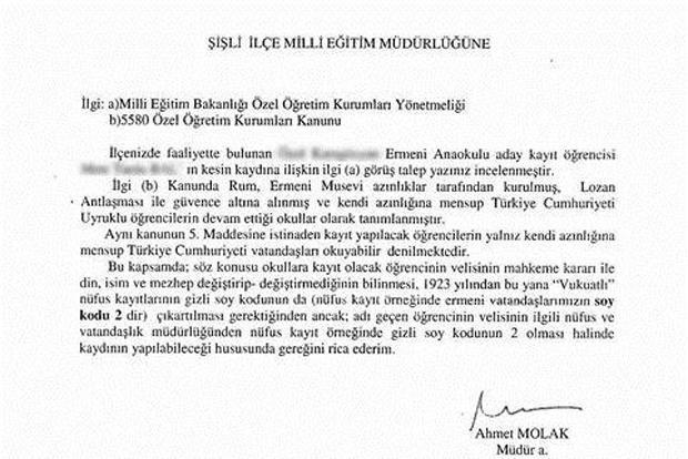 Nüfus kaydına göre fişleme