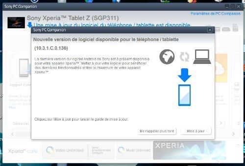 Xperia Tablet Zye güncelleme desteği