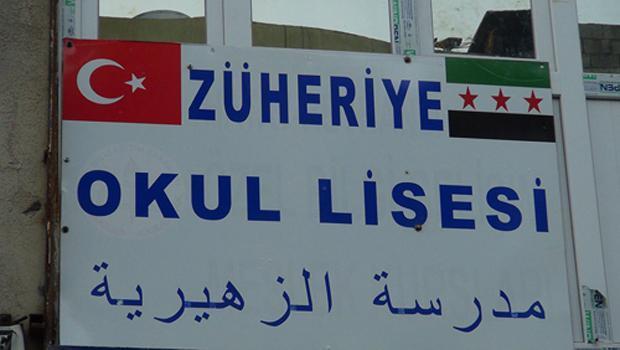 Reyhanlıda ÖSO bayraklı okul