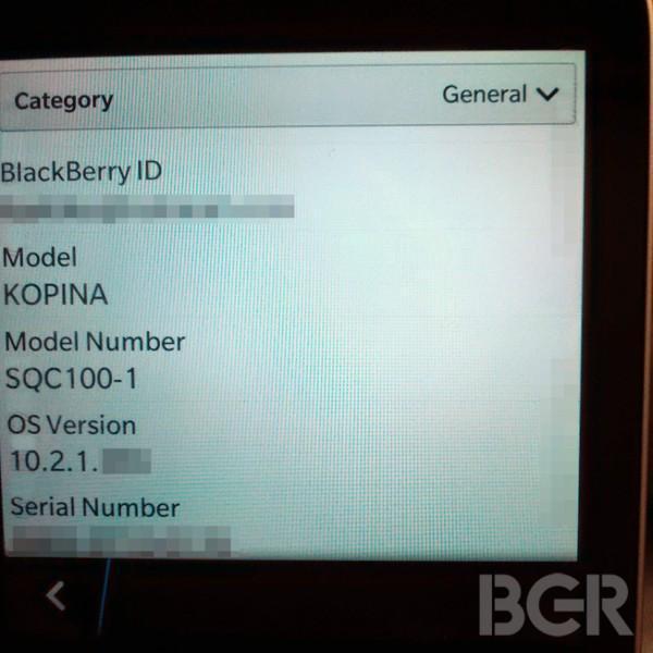 BlackBerrynin Kopi adlı telefonu ortaya çıktı