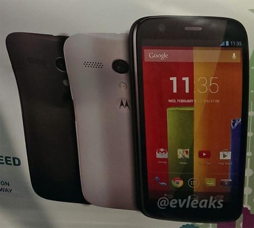 Motorolanın yeni telefonu Moto G sızdırıldı