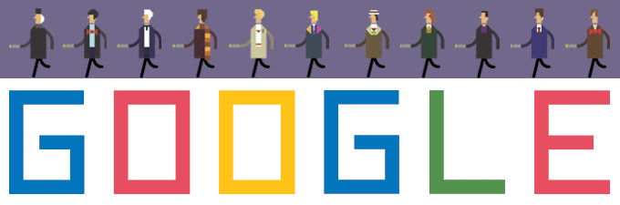 Googledan Doctor Who için Doodle