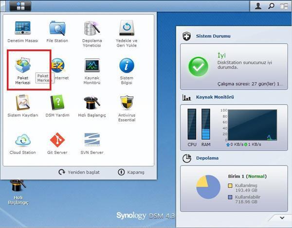 Synology cihazlarda Audio Station yükleme