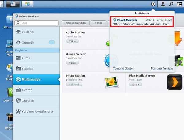 Synology cihazlarda Photo Station yükleme