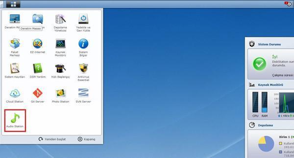 Synology cihazlarda Audio Station yükleme