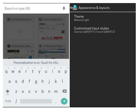 Android 5.0ın klavyesi şimdi kullanılabilir