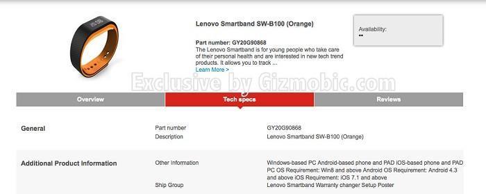 Lenovodan akıllı bileklik geliyor