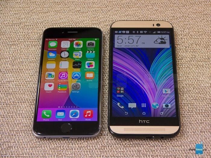 iPhone 6 - HTC One M8 hız testinde
