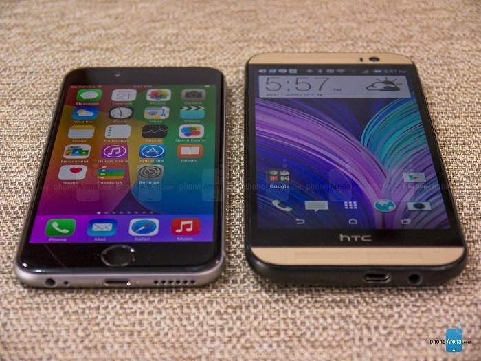 iPhone 6 - HTC One M8 hız testinde