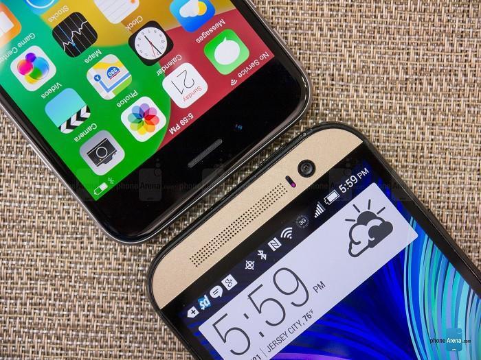 iPhone 6 - HTC One M8 hız testinde