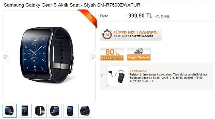 Gear S akıllı saat ülkemize giriş yaptı