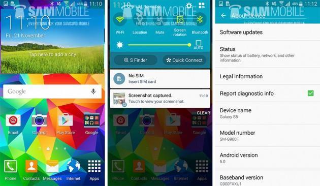 Samsung Galaxy S5e Android 5.0 Lollipop yükleme