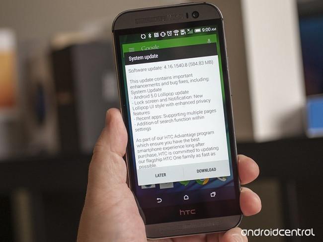 HTC One M8 geliştirici sürüm için Lollipop güncellemesi başladı