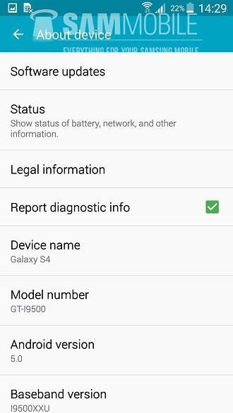 Galaxy S4 için Android 5.0 dağıtımı başladı