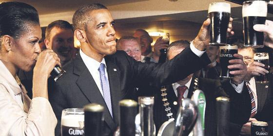 Obama arada bir bira içer Hoover ise şarapçıydı