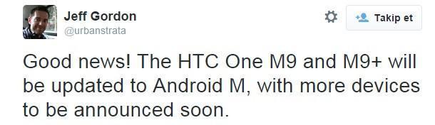 HTC, Android Mye yükseltilecek ilk telefonları açıkladı