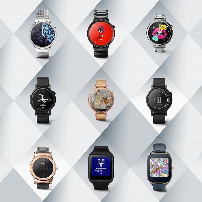 Google, Android Wear platformu için dokuz yeni saat yüzü yayınladı