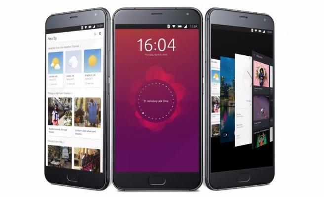 Meizudan Ubuntu işletim sistemine sahip bir telefon daha