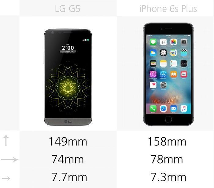 Rakamlarla LG G5 ve iPhone 6S Plus karşılaştırması