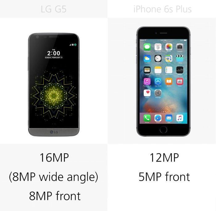 Rakamlarla LG G5 ve iPhone 6S Plus karşılaştırması