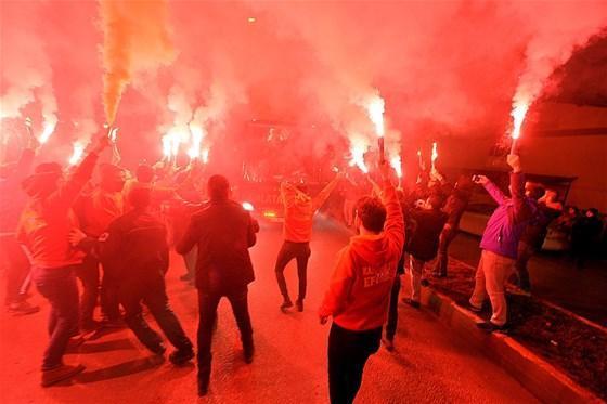 Galatasaraya Karabükte coşkulu karşılama