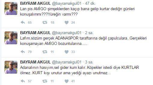 Adanaspor Başkanı Akgülden olay paylaşım