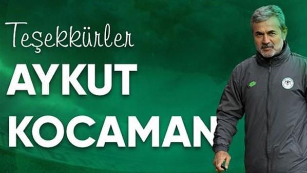 Konyaspor, Aykut Kocaman ile yollarını ayırdı