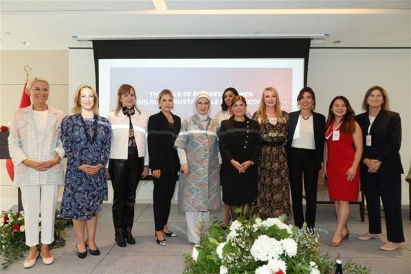 Emine Erdoğan, Çevreye Duyarlı Sürdürülebilir Ekonomi ve İş Kadınlarının Rolü başlıklı konferansa katıldı