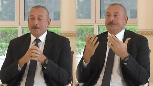 Karabağ zaferinin birinci yıldönümü Azerbaycan Cumhurbaşkanı İlham Aliyev anlatırken gözleri doldu...