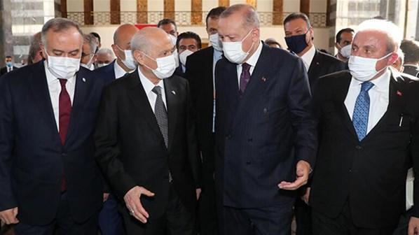 Cumhurbaşkanı Recep Tayyip Erdoğan ile Devlet Bahçeli görüştü