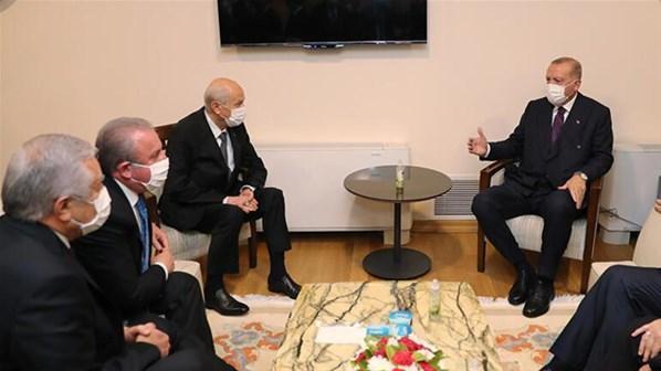 Cumhurbaşkanı Recep Tayyip Erdoğan ile Devlet Bahçeli görüştü