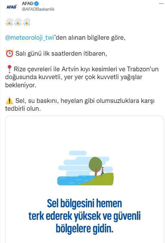 AFAD resmen duyurdu Bu iller için kritik uyarı, yarından itibaren...