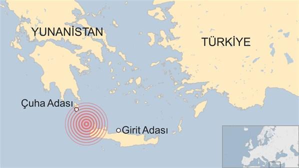 Girit Adası nerede Girit Adası’ndaki deprem Türkiye’de de hissedildi İşte Girit Adası haritası…