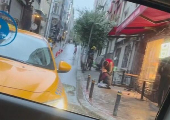 Amerikalı turist İstanbul’da dehşet saçtı 2 metre boyunda zapt edilemiyordu