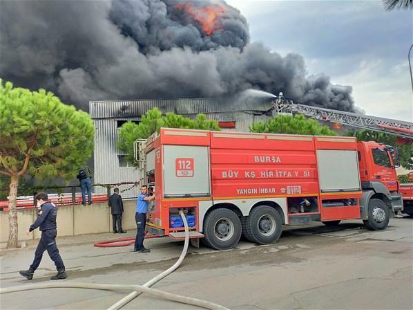 Bursa’da tekstil fabrikasında yangın