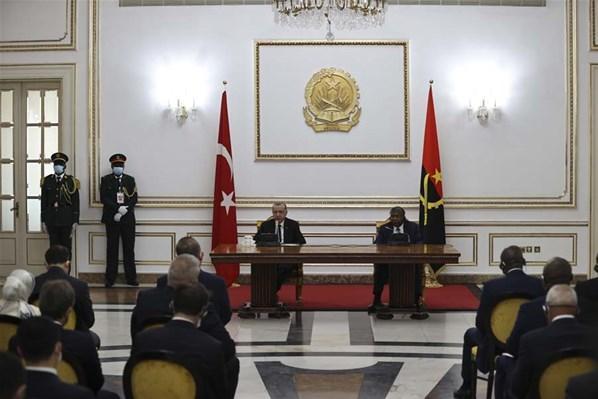 Cumhurbaşkanı Erdoğan Angolada duyurdu: 7 anlaşma imzaladık