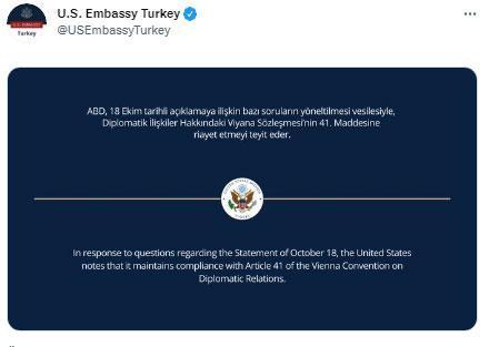 Büyükelçilerden peş peşe geri adım Türkiyeden ilk tepki...